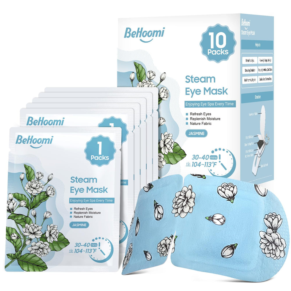 BeHoomi front packaging 10-pack showing jasmine scent and benefits