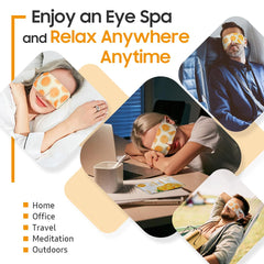 BeHoomi eye mask staged on pillow suggesting relaxation and rest
