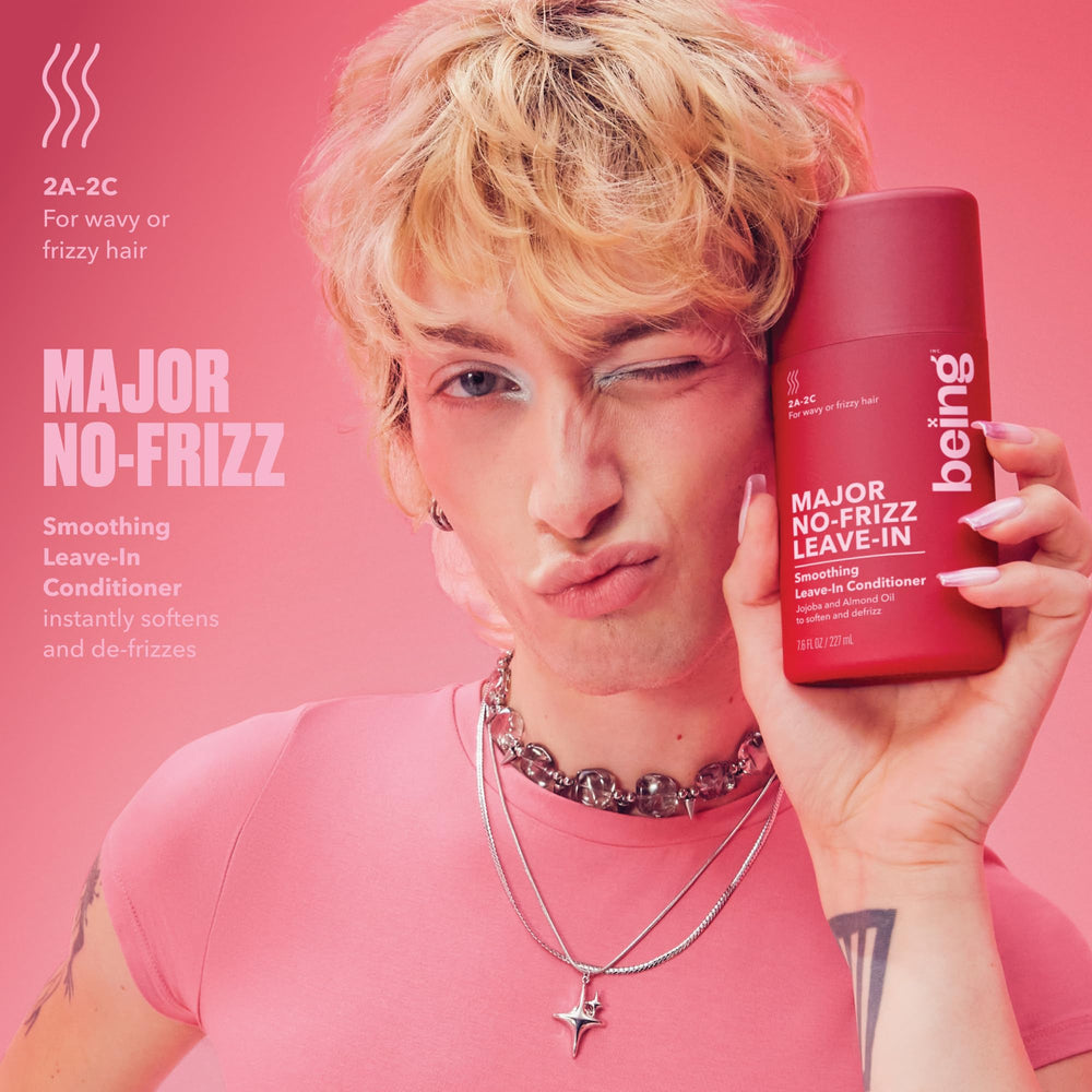 BEING INC back label showing ingredients and dermatologist-tested claim