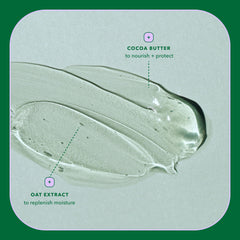 BEING INC oat extract close-up showing soothing ingredient to calm dry scalp