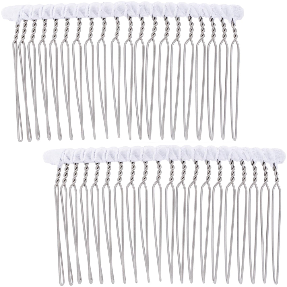 BEIQIYA front view white comb showing elegant ribbon and clean finish for polished looks