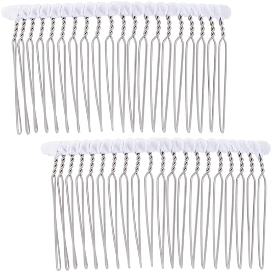 BEIQIYA front view white comb showing elegant ribbon and clean finish for polished looks