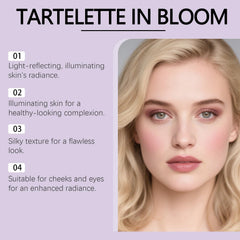 Bekoeen palette highlighter close detail showing fine luminous texture