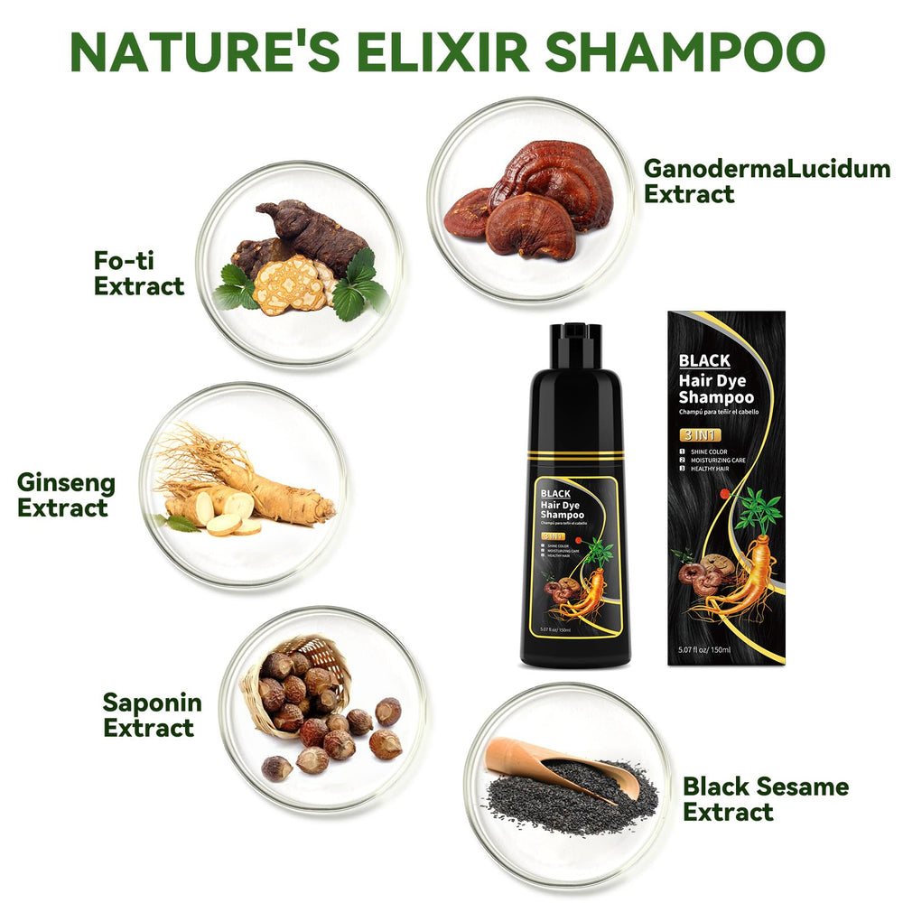 BELEZALIB shampoo being applied in shower for quick gray coverage benefit