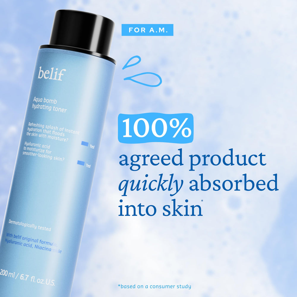 belif product on hand being patted in to show lightweight layering benefit