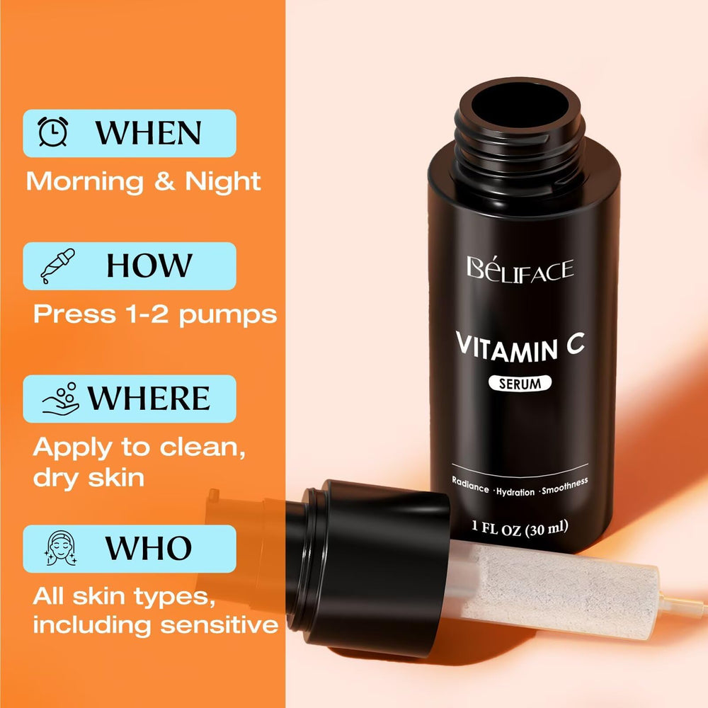 BéLIFACE lifestyle on bathroom counter suggesting daily routine readiness