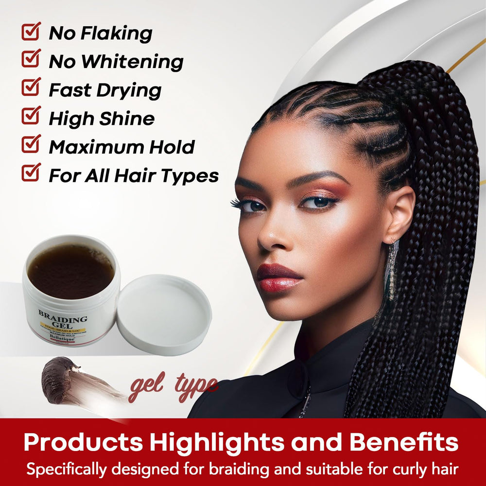 BELLATIQUE high-shine hair close-up showing glossy result