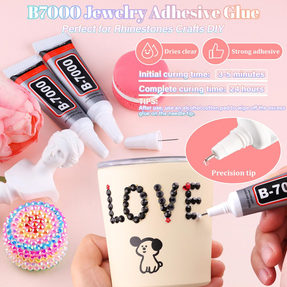 BELLEBOOST B7000 glue tube with precision needle for neat application benefit
