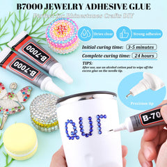 BELLEBOOST B7000 glue tube with needle applicator for controlled, clear-drying adhesion