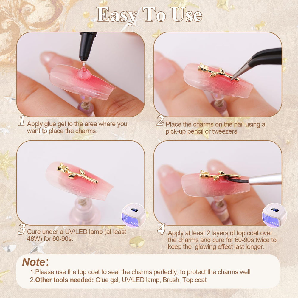BELLEBOOST decorative chain beside glue bottle illustrating layout and usage options