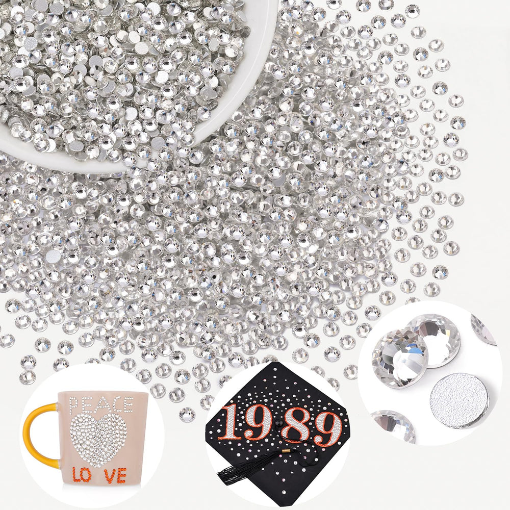 BELLEBOOST organized storage box holding rhinestones for tidy reuse