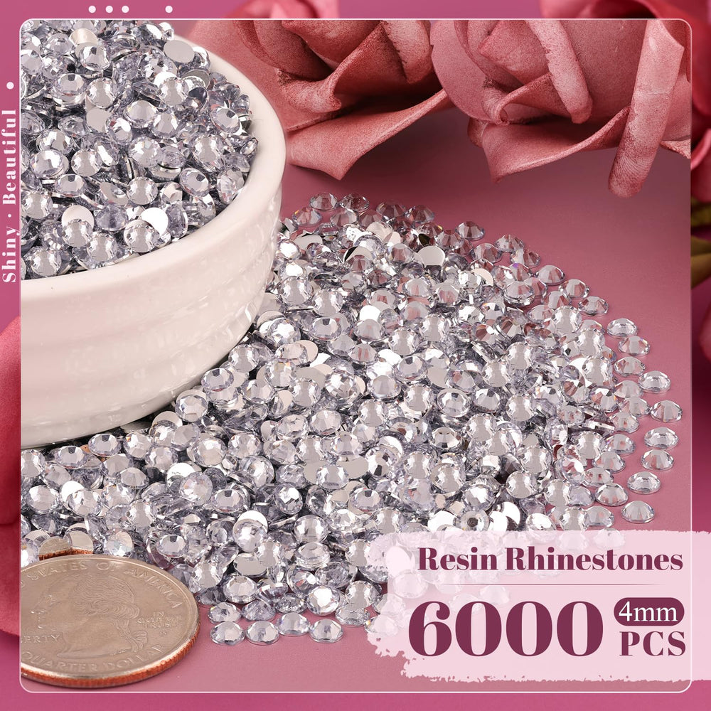 BELLEBOOST close-up of 4mm resin facets, showing reflective sparkle and precise cut