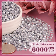 BELLEBOOST close-up of 4mm resin facets, showing reflective sparkle and precise cut