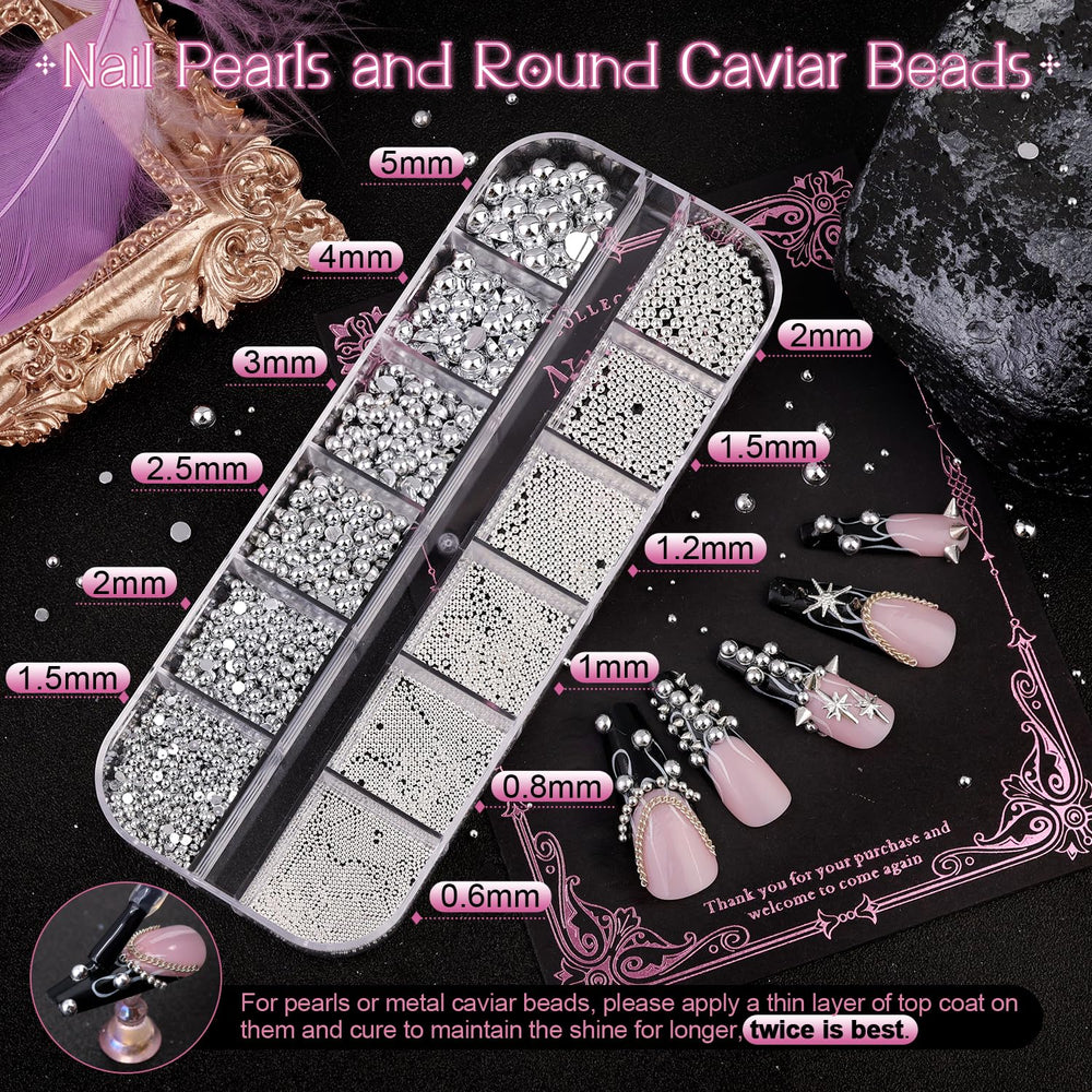 BELLEBOOST cone spikes close-up showing texture and shine for bold nail accents