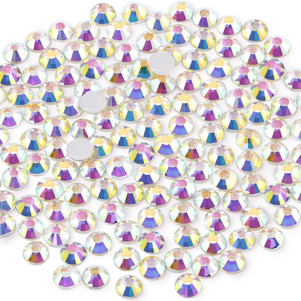 BELLEBOOST front pack of 400 SS30 Crystal AB rhinestones showing quantity and branding