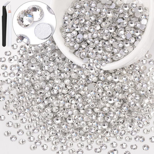 BELLEBOOST front packaging showing 3000pcs clear rhinestones and included tools for convenience