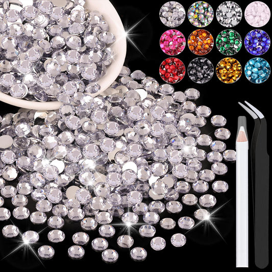 BELLEBOOST front packaging showing 2500 clear rhinestones and tools, ready to craft