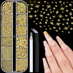 BELLEBOOST front packaging showing gold stars and beads, clear organization for quick selection