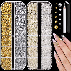 BELLEBOOST front packaging showing pearl colors and sizes, highlights organized kit