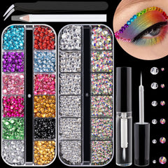 BELLEBOOST front packaging showing full rhinestone kit and tools benefits