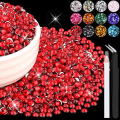 BELLEBOOST front packaging showing bulk 6000 red rhinestones and tools for fast projects
