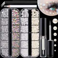 BELLEBOOST front packaging showing organized crystal and pearl trays for quick selection