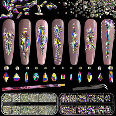 BELLEBOOST front packaging showing full rhinestone kit and tools for easy selection