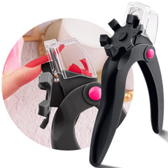 BELLEBOOST front view of adjustable clipper showing full tool and ergonomic handle for comfortable manicures