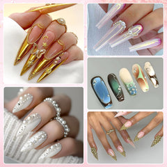BELLEBOOST charms being applied to nail showcasing finished look and enhanced detail
