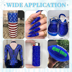 BELLEBOOST rhinestones applied on a tumbler demonstrating vibrant decorative finish