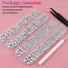 BELLEBOOST lifestyle manicure with pearls, professional-looking embellished nails