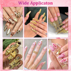 BELLEBOOST pearls applied on manicure showing added sparkle and definition