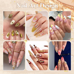 BELLEBOOST styled manicure showing charms on nails for salon-quality look