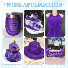 BELLEBOOST rhinestones applied to a shoe demonstrating decorative effect and durable bonding