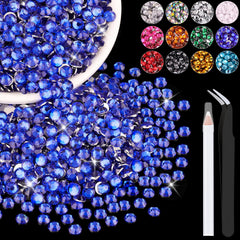 BELLEBOOST front packaging showing bulk royal blue rhinestones and tools for easy crafting