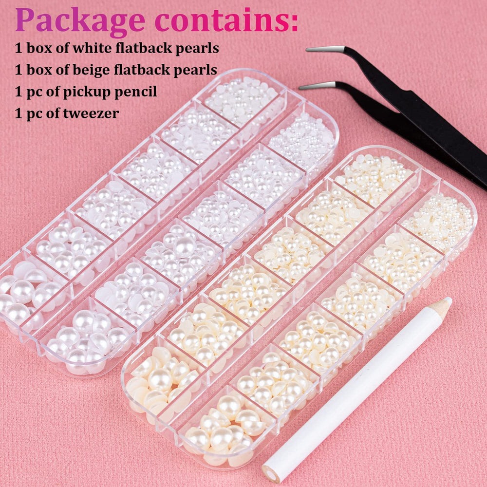 BELLEBOOST pearls in hand showing scale to choose correct size for projects
