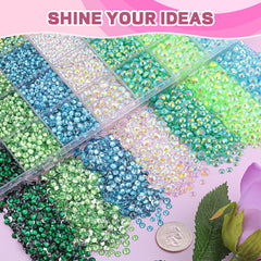 BELLEBOOST hand holding gems to show scale and large quantity for big projects