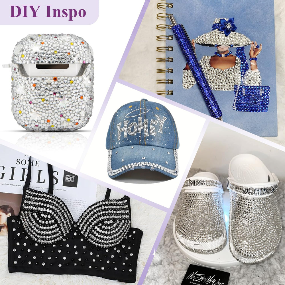 BELLEBOOST gems beside ruler showing 2mm size for scale comparison