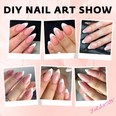 Bellelfin lifestyle shot bridal hand with French manicure for special occasions