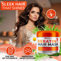 BELLISSO applying mask on curly hair for frizz control benefit