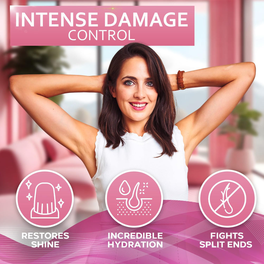 BELLISSO applied on wet hair showing smooth detangling and conditioning benefit