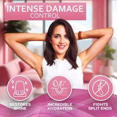 BELLISSO applied on wet hair showing smooth detangling and conditioning benefit