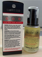 BELLISSO finished shiny hair styling shot, emphasizes smoothness and radiant shine
