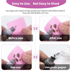 BELOOSYE wipe removing nail polish smoothly without shredding