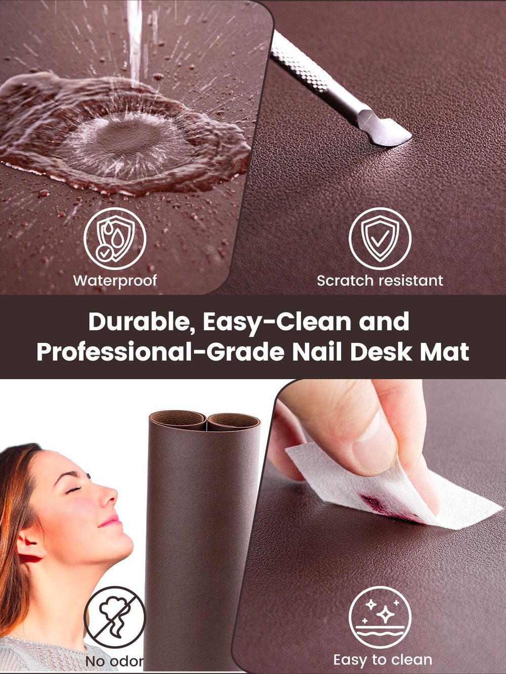 Beloving non-slip suede base detail preventing sliding and curling