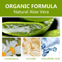 benatu ingredient label close-up showing cold-pressed aloe and xanthan gum transparency