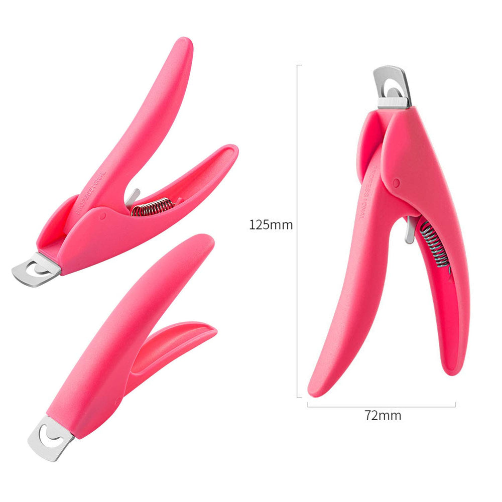 Benbeno clips attached to polygel tips demonstrating stable shaping benefit