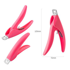 Benbeno clips attached to polygel tips demonstrating stable shaping benefit