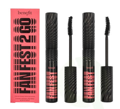 Benefit curved Full-Flex Fiber Brush close-up showing fanning fibers for defined lashes