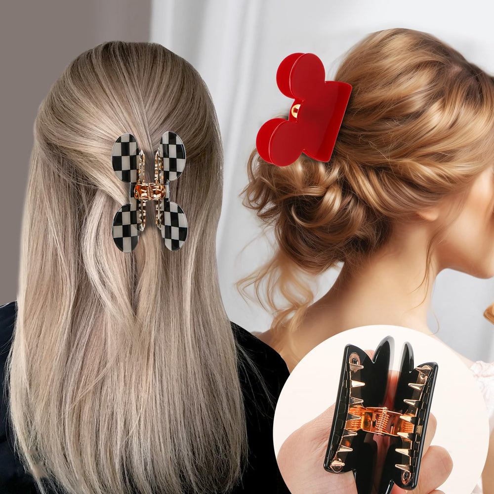 BENOSPACE clip holding a half-up hairstyle showing reliable everyday styling